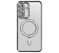 Coque pour Galaxy A56 / A36 Compatible MagSafe avec Contour à Strass Noir
