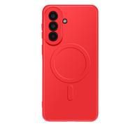 Coque pour Galaxy A57 avec Anneau Magnétique Intégré et Contour Caméra Surélevé Rouge