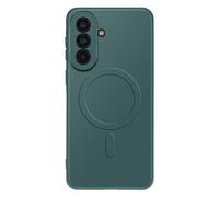 Coque pour Galaxy A57 avec Anneau Magnétique Intégré et Contour Caméra Surélevé Vert foncé