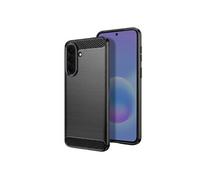 Coque pour Galaxy A57 en Silicone Effet Carbone Texture Brossée Noir