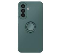 Coque pour Galaxy A57 Soft-Touch avec Bague de Support Magnétique Vert