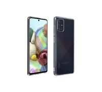 Coque pour Galaxy A71 Silicone Gel Flexible Résistant Fine Légère Transparent