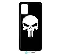 Coque Pour Galaxy A71 - Tête De Mort Sur Fond Noir - Noir