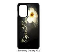 Coque Pour Galaxy A72 - Carpe Diem Fleur - Noir