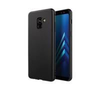 Coque pour Galaxy A8 2018 TPU POLYGAB MW Noir
