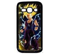 Coque Pour Galaxy Ace 3 - Dbz Songohan Super Sayan 2 Face À Cell - Noir