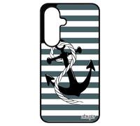 Coque pour Galaxy Apour Xiaomi 17 4G 5G en Silicone Ancre Fantaisie nœud Rayure Marine rayé TPU de Protection Corde Telephone Made in France pour Samsung