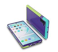 Coque pour Galaxy Note 10, Jylly Absorption des Chocs Antidapante Robuste en TPU Souple Coque de Protection Rigide en Polycarbonate pour Samsung Galaxy Note 10 Violet