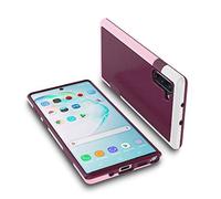 Coque pour Galaxy Note 10, Jylly Absorption des Chocs Antidapante Robuste en TPU Souple Coque de Protection Rigide en Polycarbonate pour Samsung Galaxy Note 10 Bordeaux