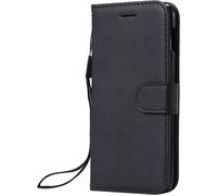 Coque pour Galaxy S10e, PU en Cuir Coque Portefeuille Étui Housse, Design Classique TPU Coque - Noir - TECHTA