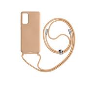 Coque pour Galaxy S20 FE Semi-Rigide Soft-Touch avec Cordon Tour de Cou Rose