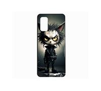Coque Pour Galaxy S20 Plus S20+ Gothic Cat Style Tim Burton 10107