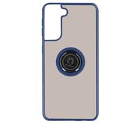 Avizar Coque pour Galaxy S21 Plus avec Anneau Magnétique Finition Givrée Bleu