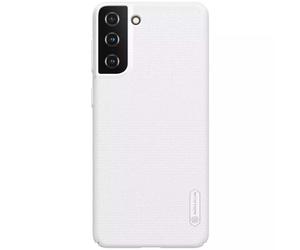 Coque pour Galaxy S21 Plus Série Super Frosted Shield Compatible Chargement Qi Blanc