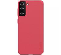 Coque pour Galaxy S21 Plus Série Super Frosted Shield Compatible Chargement Qi Rouge