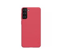 Coque pour Galaxy S21 Plus Série Super Frosted Shield Compatible Chargement Qi Rouge