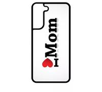 Coque Pour Galaxy S22+ 5g - I Love You Mom - Silicone - Noir