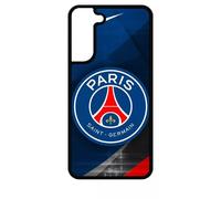 Coque Pour Galaxy S22+ 5g - Psg Paris Saint Germain Metalise - Silicone - Noir
