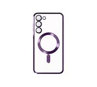 Coque pour Galaxy S23 compatible Magsafe avec bord Chromé Violet