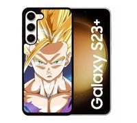 Coque Pour Galaxy S23+ - Dbz San Gohan Super Sayen 2 Ssj2 - Silicone - Noir