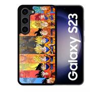 Coque Pour Galaxy S23 - Dbz Sangoku Le Chemin Du Guerrier Saiyan - Silicone - Noir