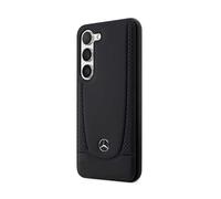 Coque pour Galaxy S23 en Cuir Design Perforé Luxueux Noir