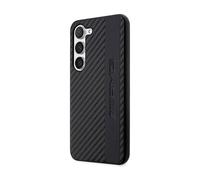 Housse AMG Galaxy S23+, noir - bandes de carbone & gaufrage