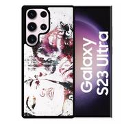 Coque Pour Galaxy S23 Ultra - Creative Art Love Will Tear Us Apart - Silicone - Noir