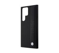 Coque pour Galaxy S23 Ultra en Cuir Design Luxueux et Perforé Noir