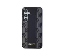 Coque pour Galaxy S24 Plus Compatible MagSafe Motif à Carreaux Ultra-Chic Noir