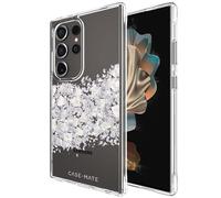 Coque pour Galaxy S24 Ultra Décoré de Nacre Modèle Karat Élégant Antichoc Transparent