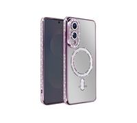 Avizar Coque pour Galaxy S25 Edge Compatible avec Contour Strassé Violet
