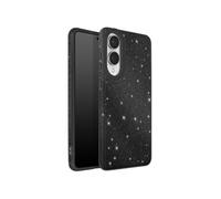 Coque pour Galaxy S25 Edge Conception Bi-Matière et Finition Pailletée Noir