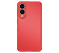 Coque pour Galaxy S25 Edge Soft-Touch en Silicone Semi-Rigide Rouge