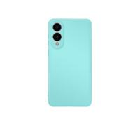Avizar Coque pour Galaxy S25 Edge Soft-Touch en Silicone Semi-Rigide Turquoise