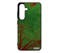 Coque pour Galaxy S25 en Silicone océan Case Fonds Marins Rouge Peinture Plantes Marines plongée mer Unique algues Gel Telephone pour Samsung