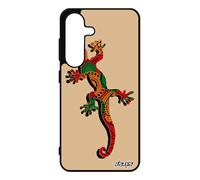 Coque Pour Galaxy S25 En Silicone Salamandre Jamaique Reptile Mobile Animaux Lezard De Protection Reggae Portable Made In France Pour Samsung