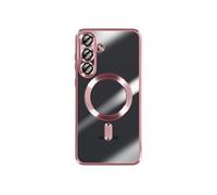 Avizar Coque pour Galaxy S25 FE Souple Antichocs avec Contour Chromé