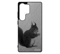 Coque Pour Galaxy S25 Ultra Silicone Ecureuil Mignon Antichoc Telephone Animal Animaux Foret Smartphone Design Dessin Effet Gris Pour Samsung