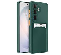 Coque pour Galaxy S26 avec Porte-carte et Protection Caméra Anti-rayures Vert