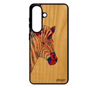 Coque pour Galaxy S26+ Plus Bois Silicone Zebre Animaux SM-S947B/DS Motif Antichoc azteque Fille rayé Telephone Pastel Tattoo de pour Samsung