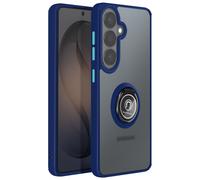 Coque pour Galaxy S26 Plus Protection Rigide avec Anneau Rotatif 360° Bleu