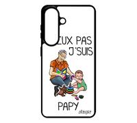 Coque pour Galaxy S26+ Plus Silicone Humour j'peux Pas j'suis Papy Etui Bebe Texte jpeux personnalisé Bande dessinée Papi de pour Samsung