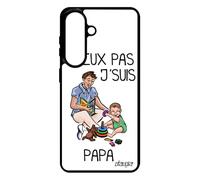 Coque pour Galaxy S26+ Plus Silicone j'peux Pas j'suis Papa jpeux Case TPU Bande dessinée Humoristique Je Portable Blanc Bebe 4G pour Samsung