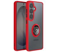 Avizar Coque pour Galaxy S26 Protection Rigide avec Anneau Rotatif 360° Rouge