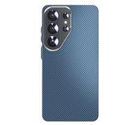 Coque pour Galaxy S26 Ultra Effet Aramide Compatible2 / / PixelSnap, Bleu