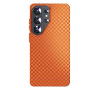 Coque pour Galaxy S26 Ultra Effet Aramide Compatible2 / / PixelSnap, Orange