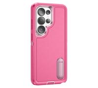 Coque pour Galaxy S26 Ultra Trimatière Renforcée avec Béquille Intégrée Rose