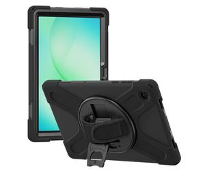 Coque pour Galaxy Tab A9 Plus Poignée Rotative à 360° et Béquille 4smarts Noir