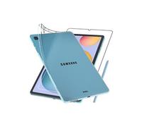 Ebeststar - Coque + Film Verre Samsung Galaxy Tab S6 Lite 10.4" P610 P615 Etui Gel Anti-Choc Ultra Fine Invisible, Transparent [Dimensions Precises Tablette : 244.5 X 154.3 X 7 Mm, Écran 10.4'']